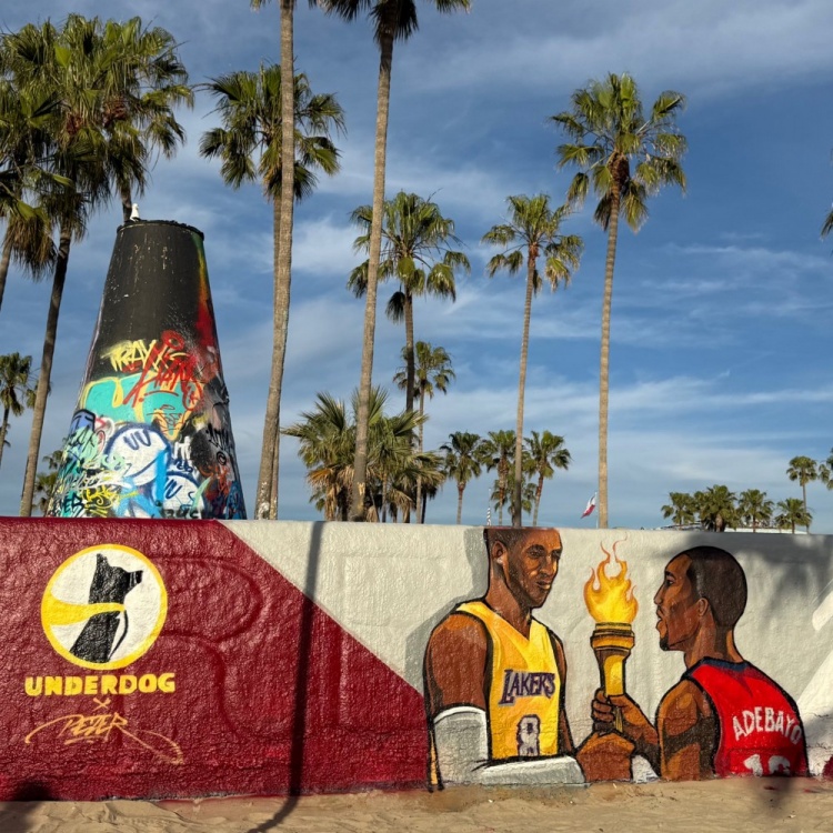 开云官方网站-81分先生和83分先生的传承？洛杉矶当地壁画致敬科比&amp;阿德巴约